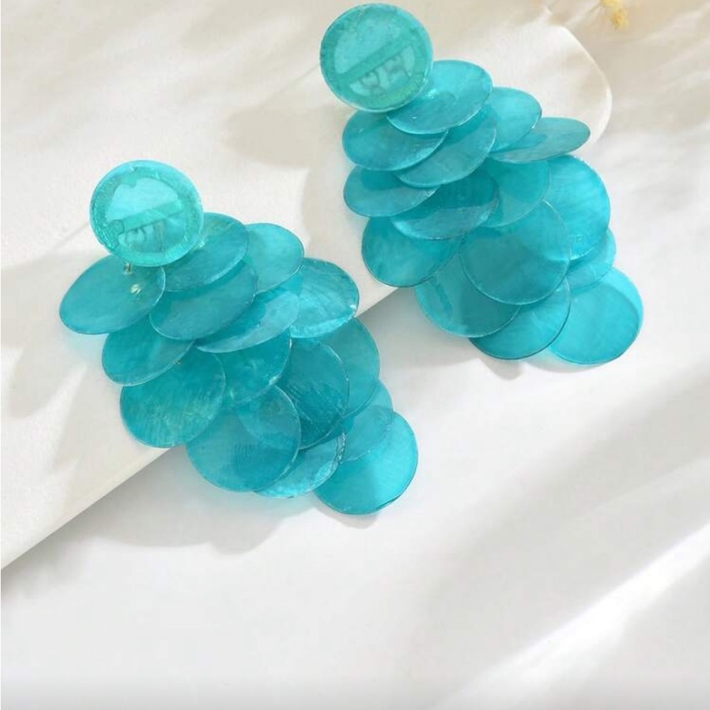 Elegant Turquoise Dangle Earrings